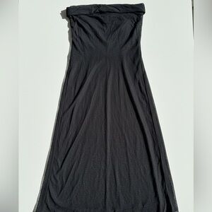 SHEIN Black Strapless Maxi Dress